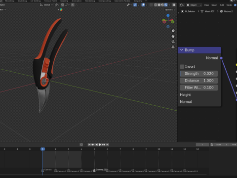 Pruning Shears Modelo 3D