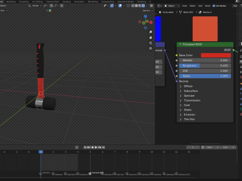 Rubber mallet hammer Model 3D