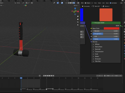 Rubber mallet hammer 3D Model