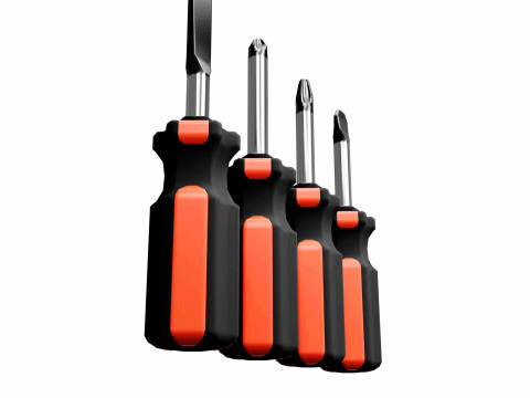 Schroevendraaiergereedschapset 3D Model