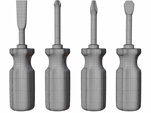 Schroevendraaiergereedschapset 3D Model