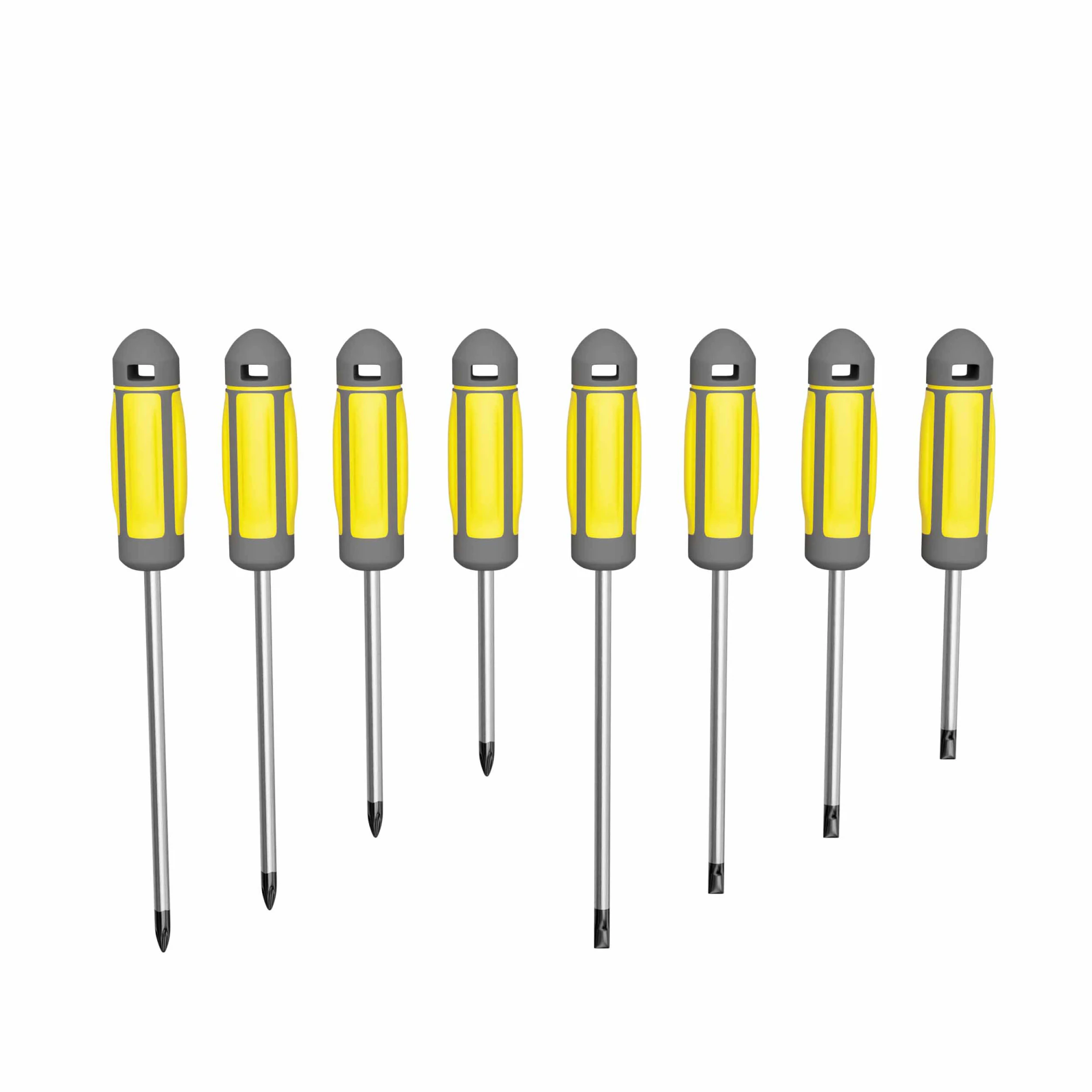 Screw Driver set 3D Model .c4d .max .obj .3ds .fbx .stl .blend 
