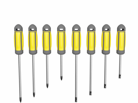Screw Driver set 3D Model