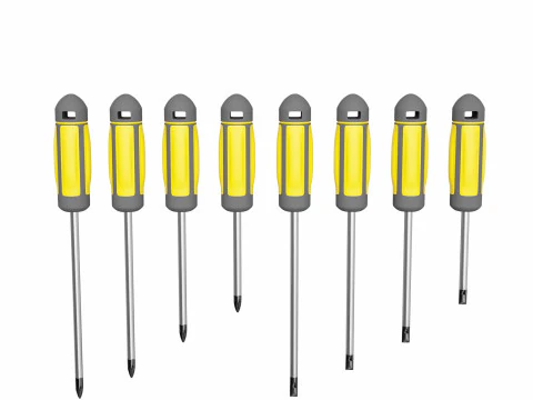 螺丝刀套装 3D 模型