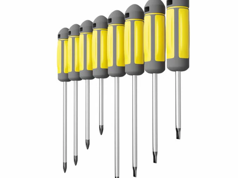 Screw Driver set 3D Model