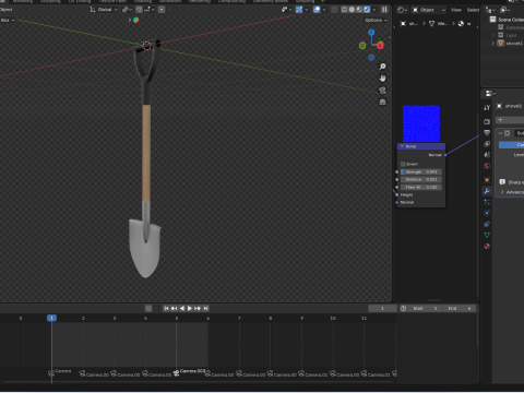 Strumento pala Modello 3D