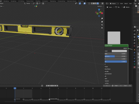 Spirit Level Red 3D 모델