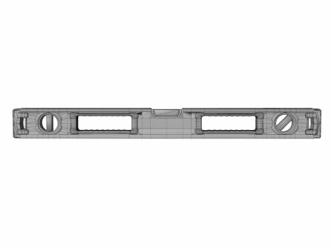 Spirit Level Red 3D Model