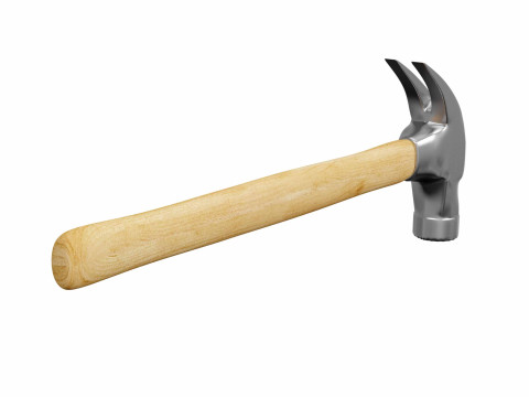 Wood Hammer 3D Model
