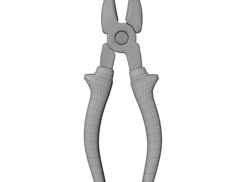 Piliers jaunes et noirs Modèle 3D