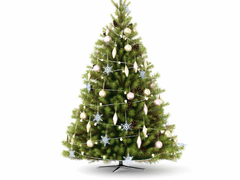 Christmas trees Model 3D