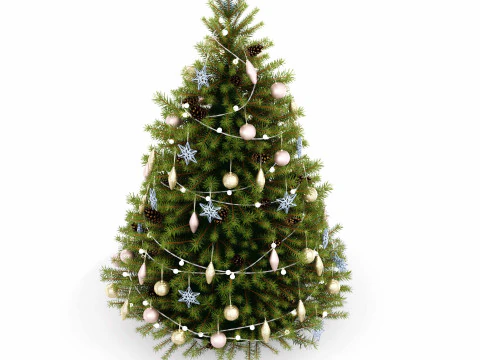 Christmas trees 3D Model