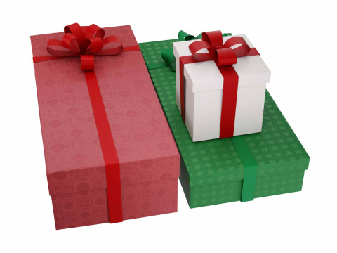 Colourful Gift box 02 Modelo 3D