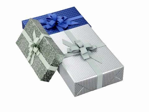 Colourful Gift box 04 3D Model