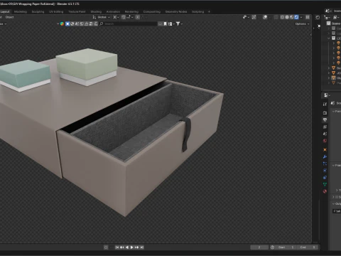 Colourful Gift box 08 3D Model