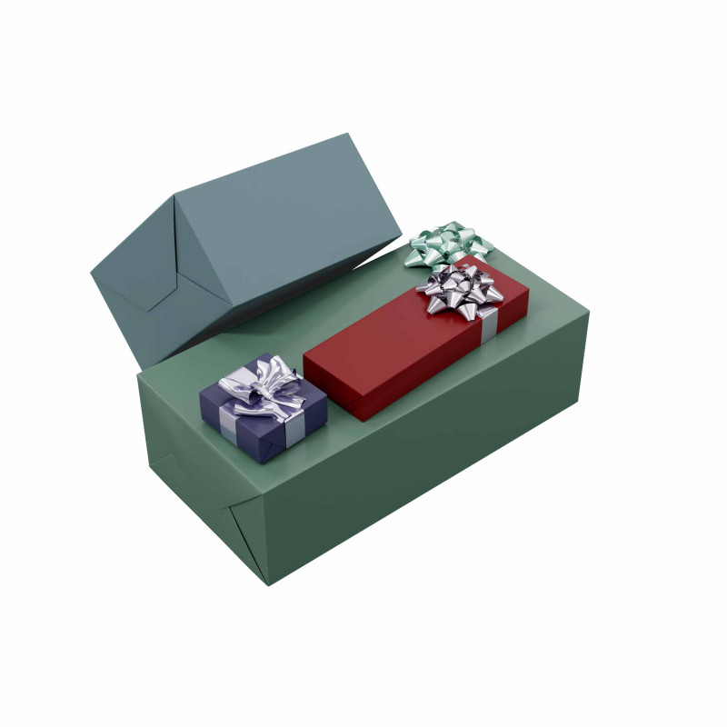Colourful Gift box 10 3D Model .c4d .max .obj .3ds .fbx .stl .blend 