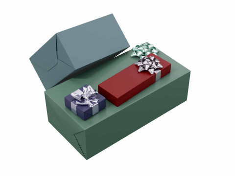 Bunte Geschenkbox 10 3D Modell