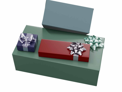 Colourful Gift box 10 3D Model