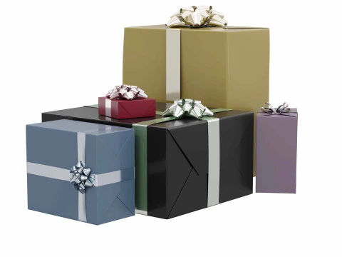 Colourful Gift box 11 3D Model