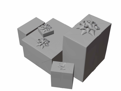 रंगीन उपहार बॉक्स 11 3D मॉडल