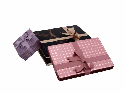 Caixa de presente colorida 13 Modelo 3D