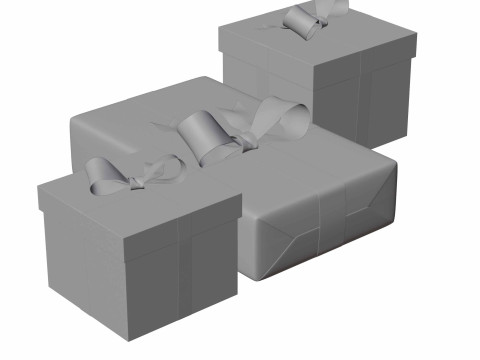 Caixa de presente colorida 14 Modelo 3D