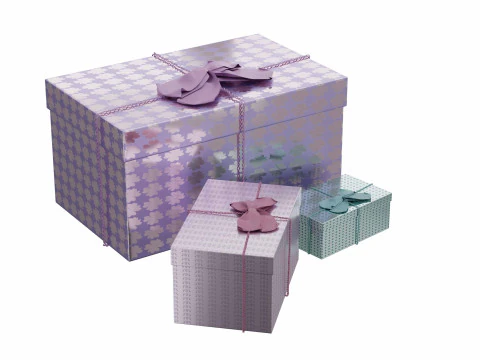 다채로운 선물 상자 15 3D 모델