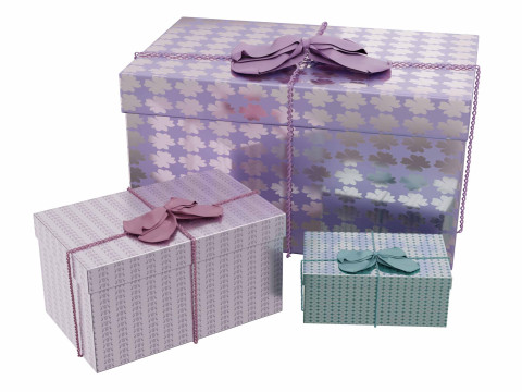 カラフルなギフトボックス 15 3Dモデル