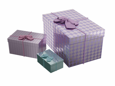 カラフルなギフトボックス 15 3Dモデル