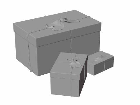 カラフルなギフトボックス 15 3Dモデル