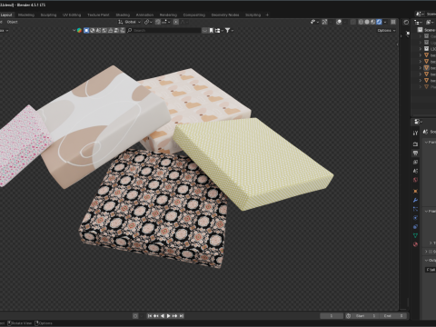 Colourful Gift box 16 3D Model