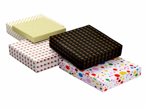 Colourful Gift box 17 3D Model
