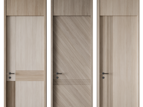 Door set 01 3D 模型