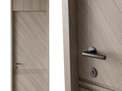 Door set 01 3D Model