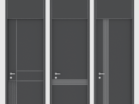 Door set 01 3D Modell