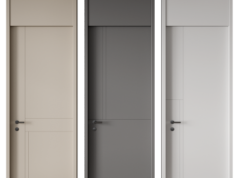 Door set 02 3D 模型