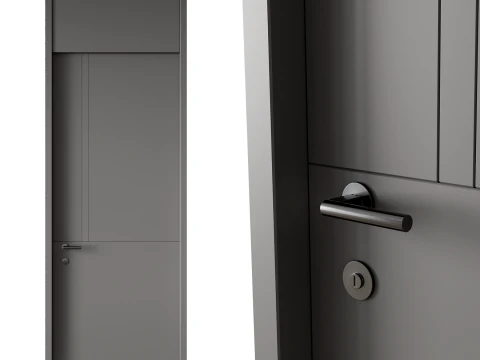 Door set 02 3D Model