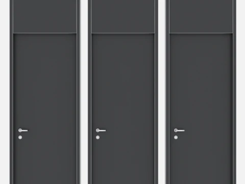 Door set 03 3D Model