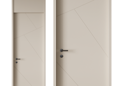 Door set 04 Model 3D