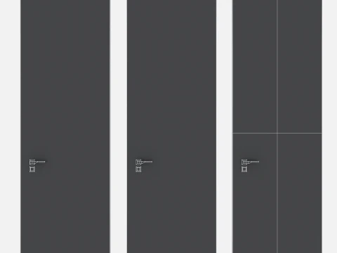 Door set 06 3D Model