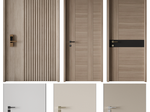 Door set 07 3D Модель