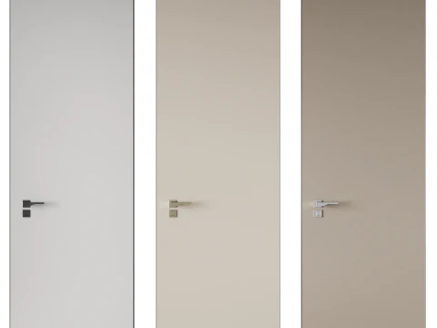 Door set 07 3D Model
