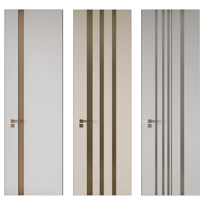 Door set 08 3D Model .c4d .max .obj .3ds .fbx .stl .blend