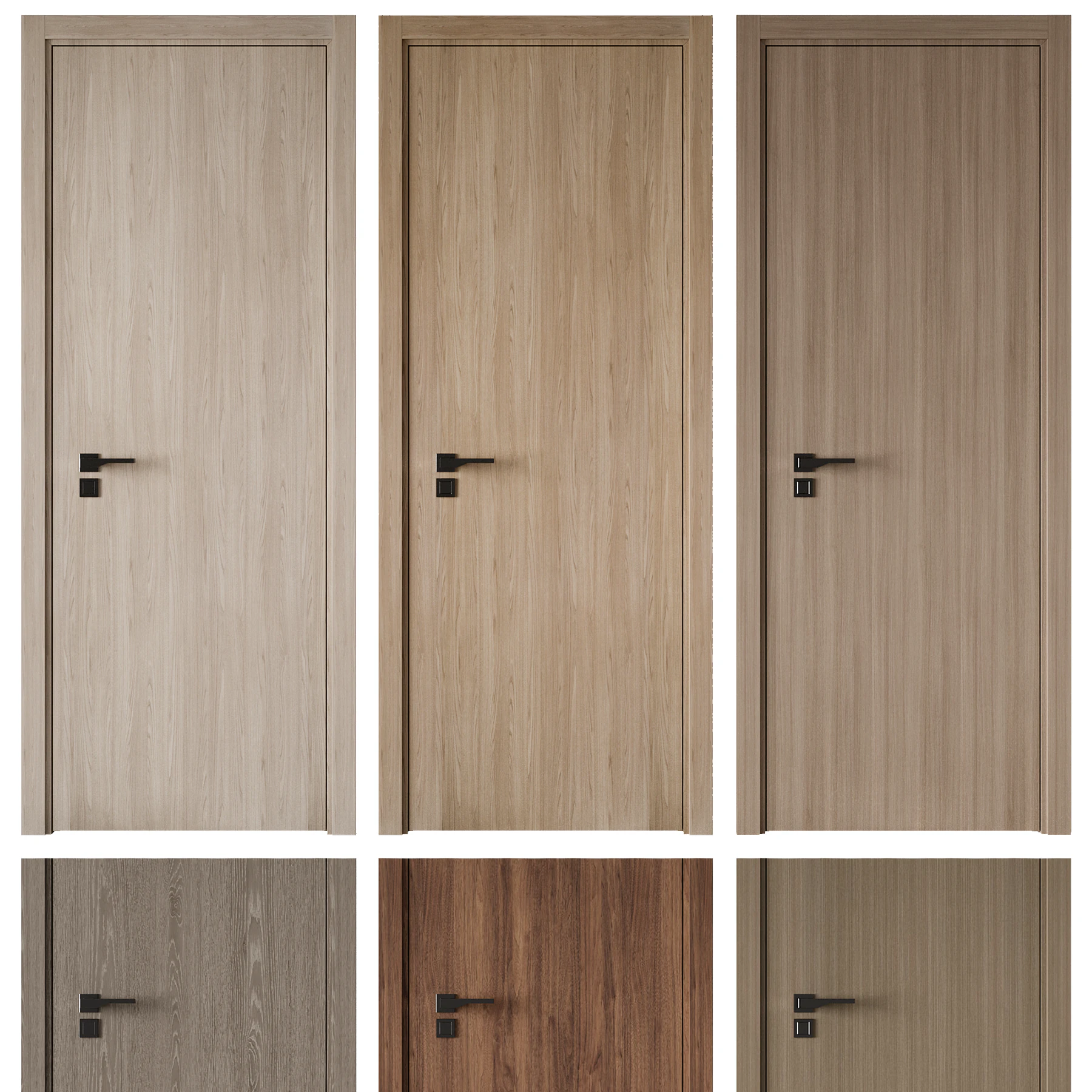 Door set 09 3D Model .c4d .max .obj .3ds .fbx .stl .blend 