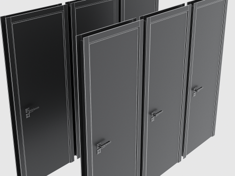 Door set 09 3Dモデル