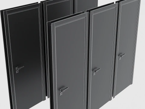 Door set 09 3D Model