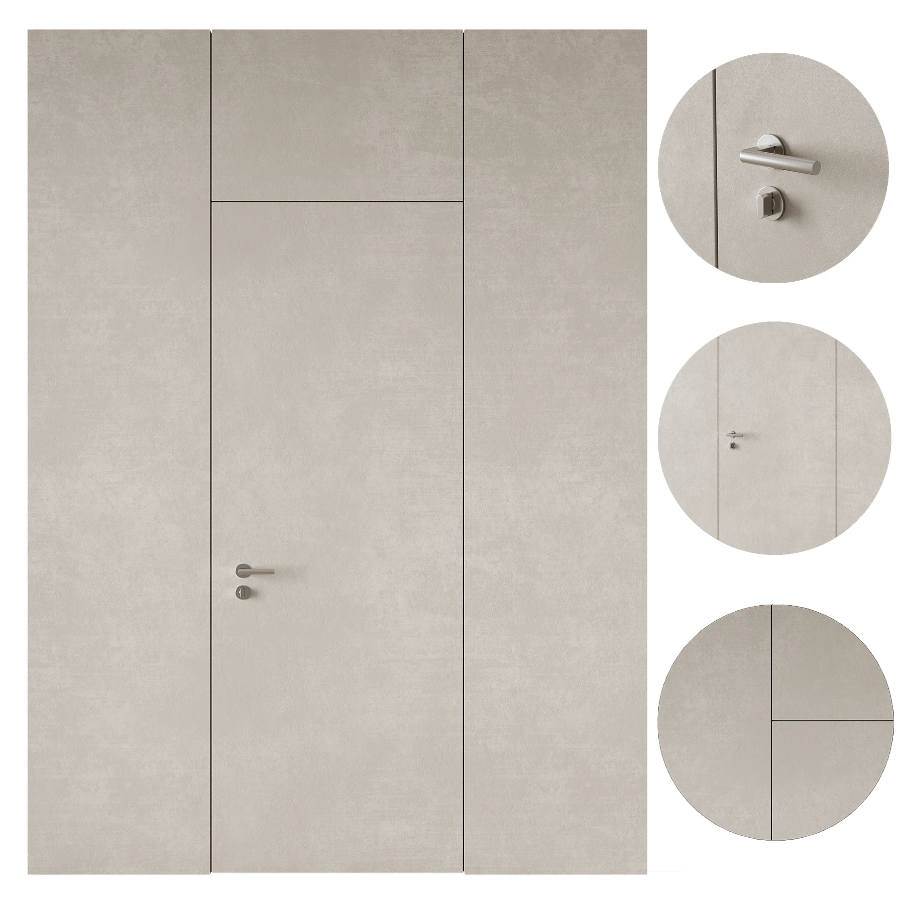 Door set 11 3D Model .c4d .max .obj .3ds .fbx .stl .blend 