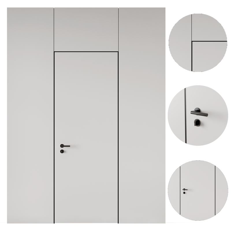 Door set 12 3D 模型 .c4d .max .obj .3ds .fbx .stl .blend