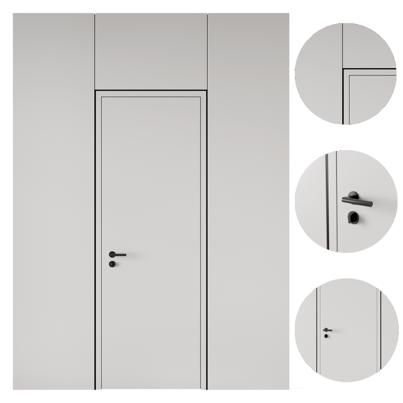 Door set 13 Model 3D .c4d .max .obj .3ds .fbx .stl .blend