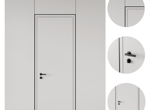 Door set 13 3D 模型